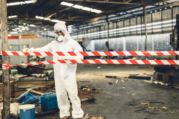 Professional Drug Lab Cleanup technician working in Noblesville, IN